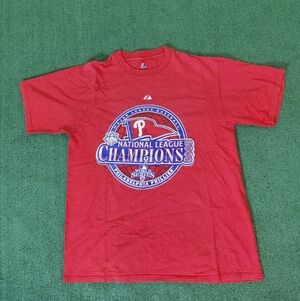 VINTAGE 2008 Majestic Philadelphia Phillies National League Champions MLB Baseba